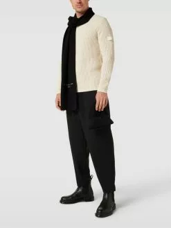 Tommy Hilfiger Schal Aus Baumwolle Mit Mütze In Geschenkbox Modell 'HORIZON' - Schwarz