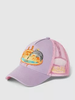 Von Dutch Trucker Cap Mit Label-Stitching Modell 'SKARA' - Lavendel