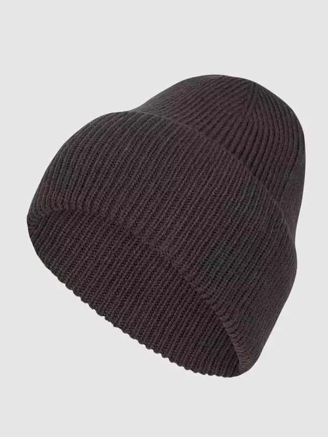 Esprit Mütze Mit Woll-Anteil - Dunkelgrau 3 Esprit Mütze Mit Woll-Anteil - Dunkelgrau
