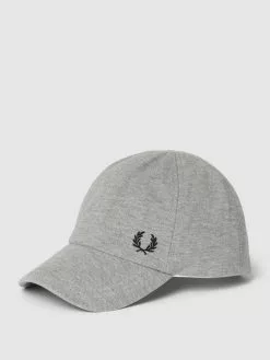 Fred Perry Basecap Mit Logo-Stitching - Hellgrau Meliert