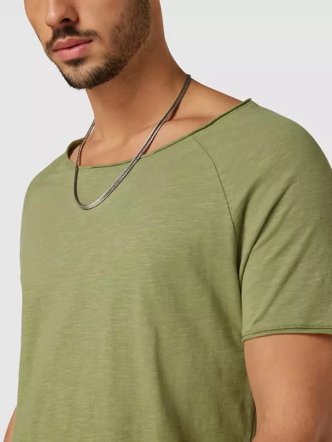 REVIEW T-Shirt Mit Rundhalsausschnitt - Schilf 5 REVIEW T-Shirt Mit Rundhalsausschnitt - Schilf – Bild 3