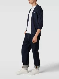 Tommy Hilfiger Cardigan Mit Label-Stitching - Marineblau