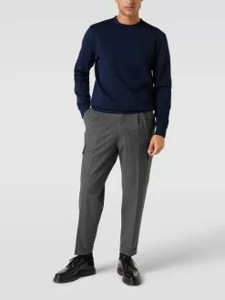 JOOP! Collection Sweatshirt Mit Logo-Patch - Marineblau