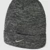 Nike Beanie Mit Logo-Applikation - Dunkelgrau Meliert