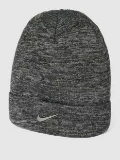 Nike Beanie Mit Logo-Applikation - Dunkelgrau Meliert