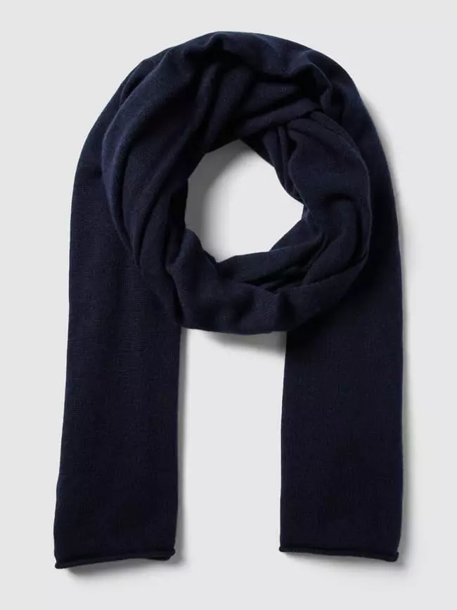 MCNEAL Schal Aus Baumwoll-Kaschmir-Mix - Marineblau 4 MCNEAL Schal Aus Baumwoll-Kaschmir-Mix - Marineblau – Bild 2