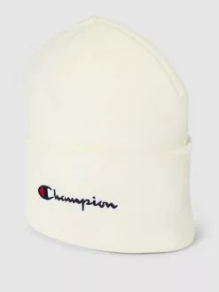 CHAMPION Beanie Mit Label-Stitching Modell 'Beanie Cap' - Hellgrau