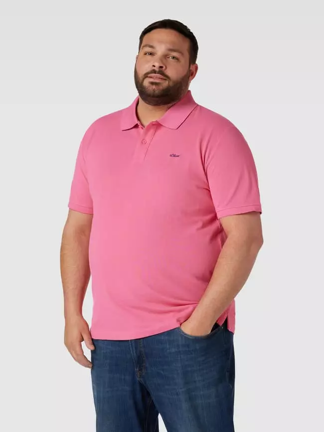 S.Oliver Plus PLUS SIZE Poloshirt Mit Label-Stitching - Pink 6 S.Oliver Plus PLUS SIZE Poloshirt Mit Label-Stitching - Pink – Bild 4