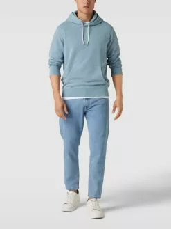 Polo Ralph Lauren Hoodie Mit Känguru-Tasche Und Elastischen Abschlüssen - Blau