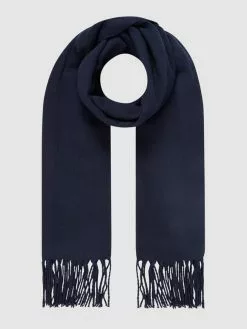 Jack & Jones Schal Mit Fransen - Dunkelblau