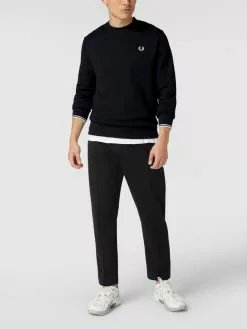 Fred Perry Sweatshirt Mit Logo-Stickerei - Dunkelblau