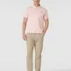 Lacoste Classic Fit Poloshirt Mit Label-Applikation - Rosa