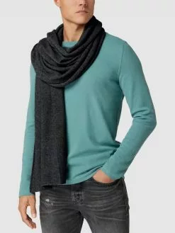 MCNEAL Schal Aus Baumwoll-Kaschmir-Mix - Anthrazit Meliert