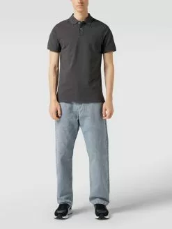 MCNEAL Poloshirt Mit Brand-Stitching - Dunkelgrau