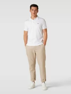 Lacoste Poloshirt Mit Logo-Stitching - Weiß