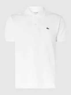 Lacoste Classic Fit Poloshirt Aus Piqué Mit Logo-Stickerei - Weiß