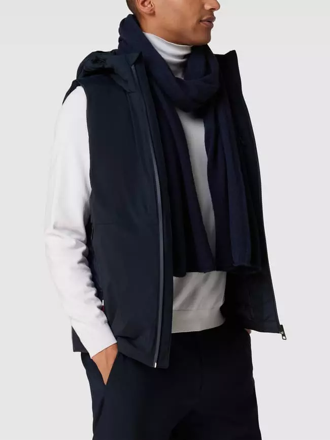 MCNEAL Schal Aus Baumwoll-Kaschmir-Mix - Marineblau 3 MCNEAL Schal Aus Baumwoll-Kaschmir-Mix - Marineblau