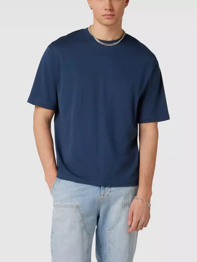 REVIEW Oversized T-Shirt Mit Rundhalsausschnitt - Dunkelblau 6 REVIEW Oversized T-Shirt Mit Rundhalsausschnitt - Dunkelblau – Bild 4