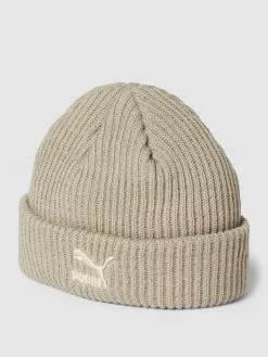 Puma Beanie Mit Label-Stitching Modell 'Fisherman B' - Flanell