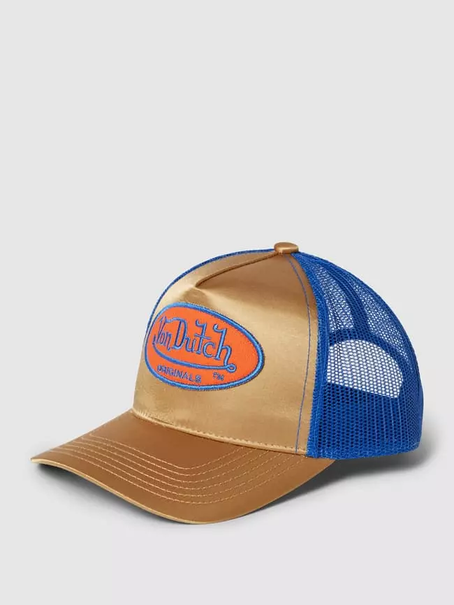 Von Dutch Trucker Cap Mit Label-Stitching - Gold 3 Von Dutch Trucker Cap Mit Label-Stitching - Gold