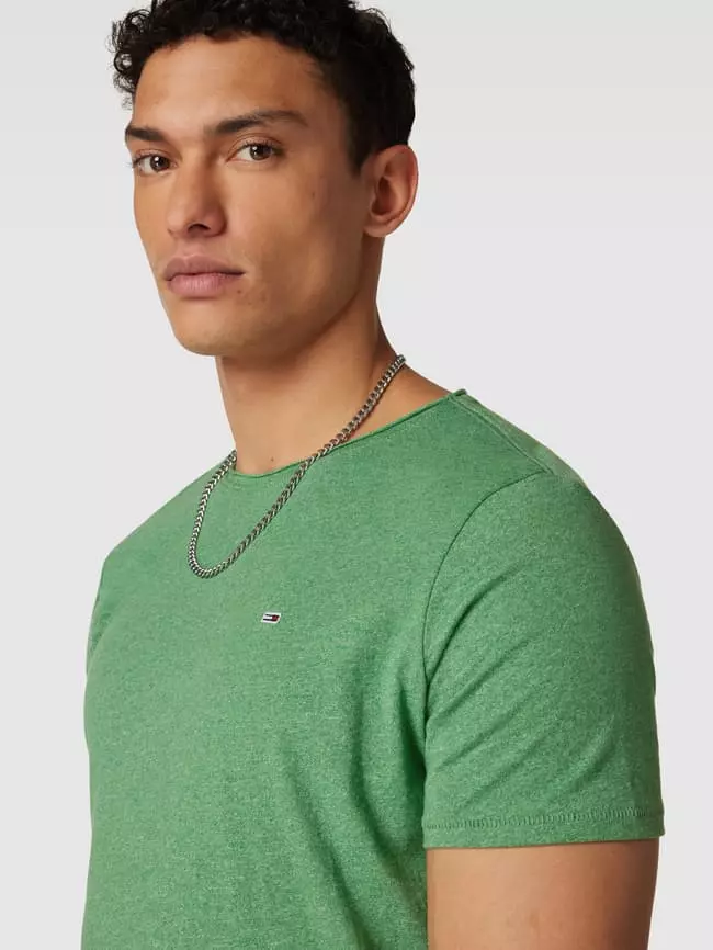 Tommy Jeans Slim Fit T-Shirt Mit Label-Stitching - Hellgrün 5 Tommy Jeans Slim Fit T-Shirt Mit Label-Stitching - Hellgrün – Bild 3