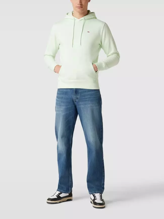 Tommy Jeans Hoodie Mit Känguru-Tasche Modell 'SOLID' - Mint 3 Tommy Jeans Hoodie Mit Känguru-Tasche Modell 'SOLID' - Mint