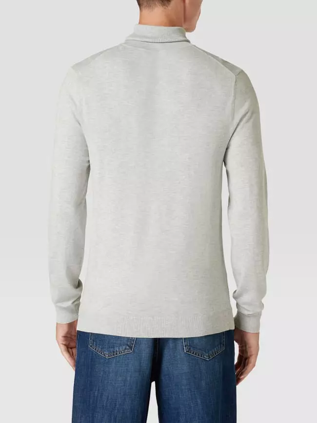 MCNEAL Longsleeve Mit Geripptem Rollkragen - Silber Meliert 7 MCNEAL Longsleeve Mit Geripptem Rollkragen - Silber Meliert – Bild 5
