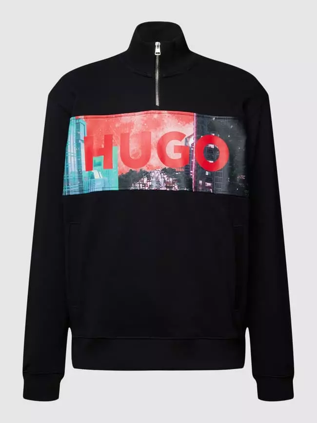 HUGO Sweatshirt Mit Logo-Print Modell 'Doonrise' - Schwarz 4 HUGO Sweatshirt Mit Logo-Print Modell 'Doonrise' - Schwarz – Bild 2