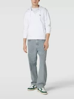 Lacoste Sweatjacke Mit Label-Detail - Weiß