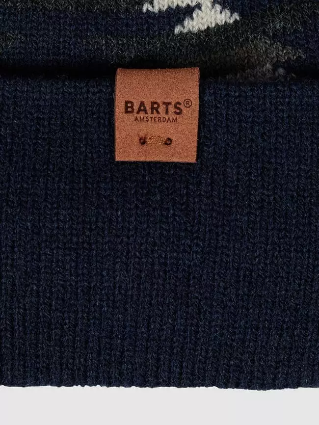 Barts Mütze Mit Allover-Muster Modell 'Gambell' - Marineblau 4 Barts Mütze Mit Allover-Muster Modell 'Gambell' - Marineblau – Bild 2