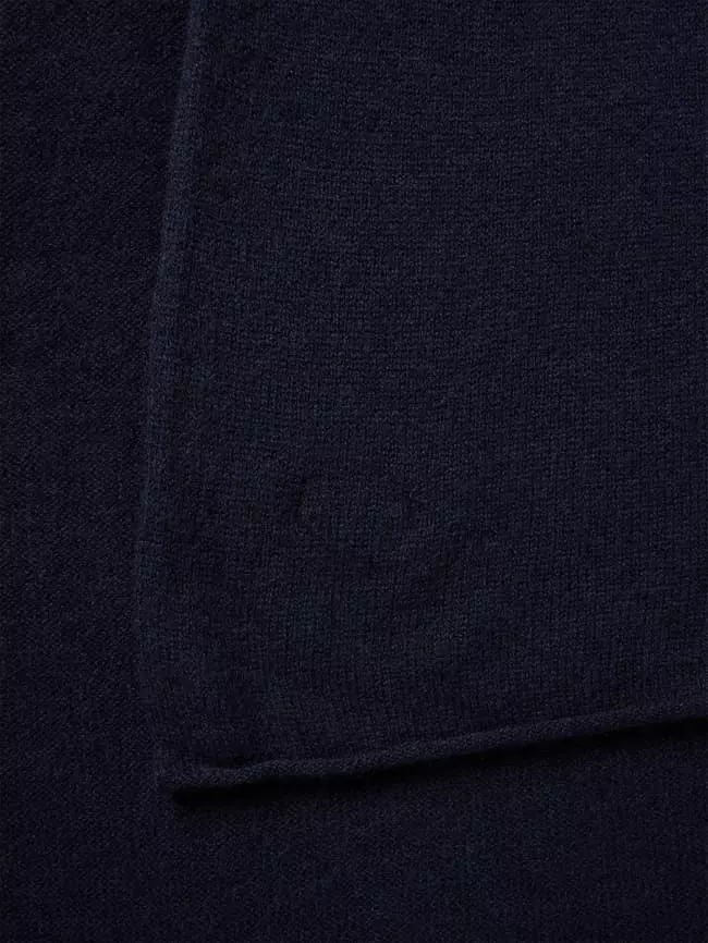 MCNEAL Schal Aus Baumwoll-Kaschmir-Mix - Marineblau 5 MCNEAL Schal Aus Baumwoll-Kaschmir-Mix - Marineblau – Bild 3