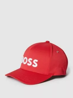 BOSS Cap Mit Label-Stitching Modell 'Sevile-Iconic' - Dunkelblau