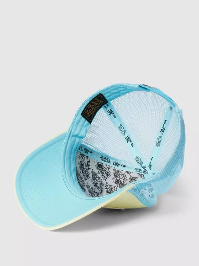 Von Dutch Trucker Cap Mit Label-Stitching - Pastellgelb 4 Von Dutch Trucker Cap Mit Label-Stitching - Pastellgelb – Bild 2