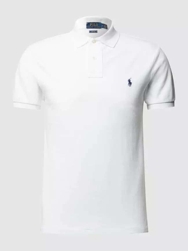 Polo Ralph Lauren Slim Fit Polo Shirt Mit Logo - Weiß 4 Polo Ralph Lauren Slim Fit Polo Shirt Mit Logo - Weiß – Bild 2
