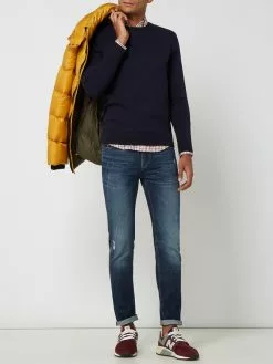 Tom Tailor Pullover Aus Baumwolle Mit Logo-Stickerei - Marineblau