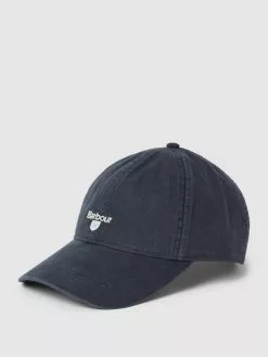 Barbour Basecap Mit Label-Stitching Modell 'CASCADE' - Marineblau