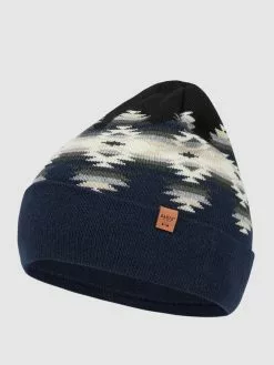 Barts Mütze Mit Allover-Muster Modell 'Gambell' - Marineblau