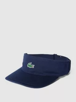 Lacoste Visor Cap Mit Label-Print - Marineblau