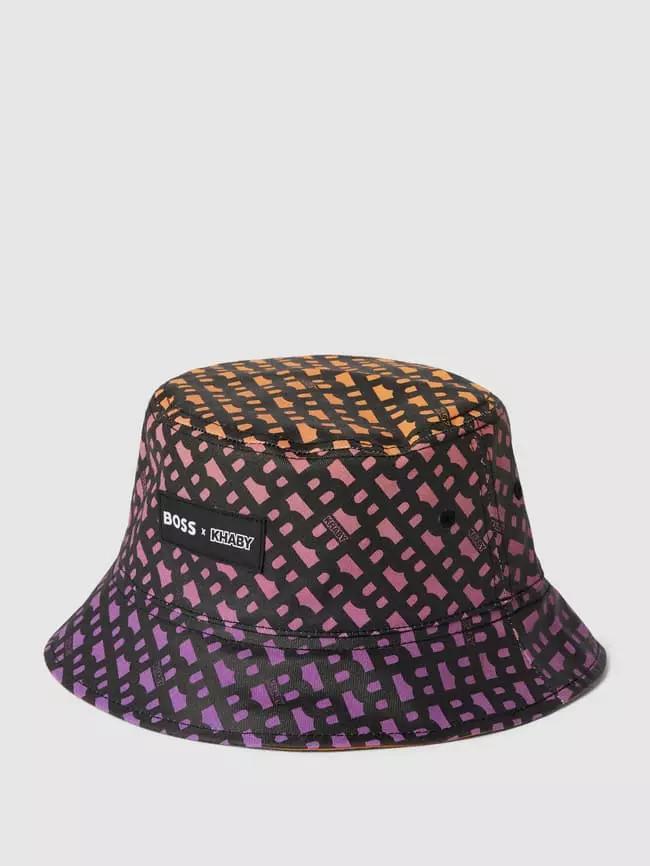 BOSS Bucket Hat Mit Allover-Label-Muster - BOSS X Khaby 2.0 - Dunkel Orange 4 BOSS Bucket Hat Mit Allover-Label-Muster - BOSS X Khaby 2.0 - Dunkel Orange – Bild 2