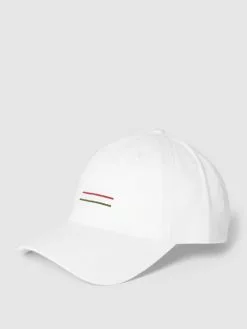 Bugatti Basecap Mit Label-Detail - Weiß