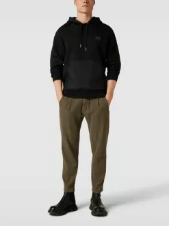 HUGO Hoodie Mit Känguru-Tasche Modell 'Daulo' - Schwarz