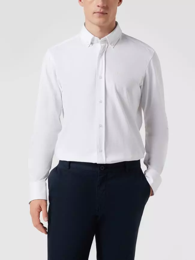 BOSS Regular Fit Business-Hemd Aus Baumwoll-Mix - Weiß 6 BOSS Regular Fit Business-Hemd Aus Baumwoll-Mix - Weiß – Bild 4