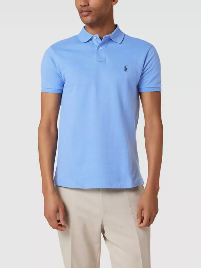 Polo Ralph Lauren Poloshirt Mit Label-Stitching - Hellblau 6 Polo Ralph Lauren Poloshirt Mit Label-Stitching - Hellblau – Bild 4