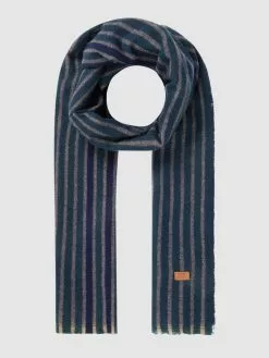Barts Schal Mit Woll-Anteil Modell 'Junau' - Marineblau