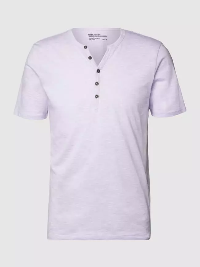 MCNEAL T-Shirt Mit Knopfleiste - Lila 4 MCNEAL T-Shirt Mit Knopfleiste - Lila – Bild 2