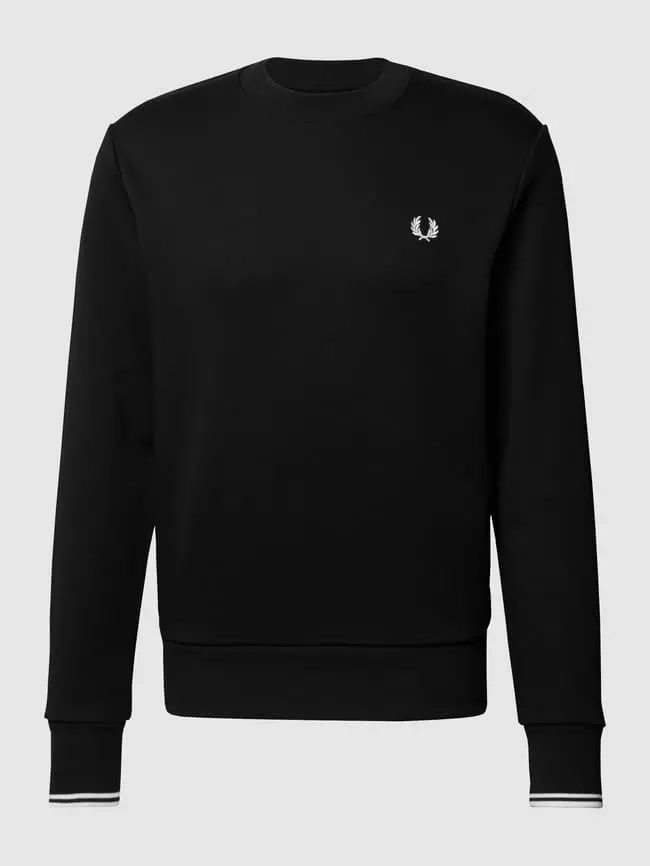 Fred Perry Sweatshirt Mit Logo-Stickerei - Schwarz 4 Fred Perry Sweatshirt Mit Logo-Stickerei - Schwarz – Bild 2