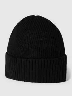 MCNEAL Beanie In Ripp-Optik - Schwarz